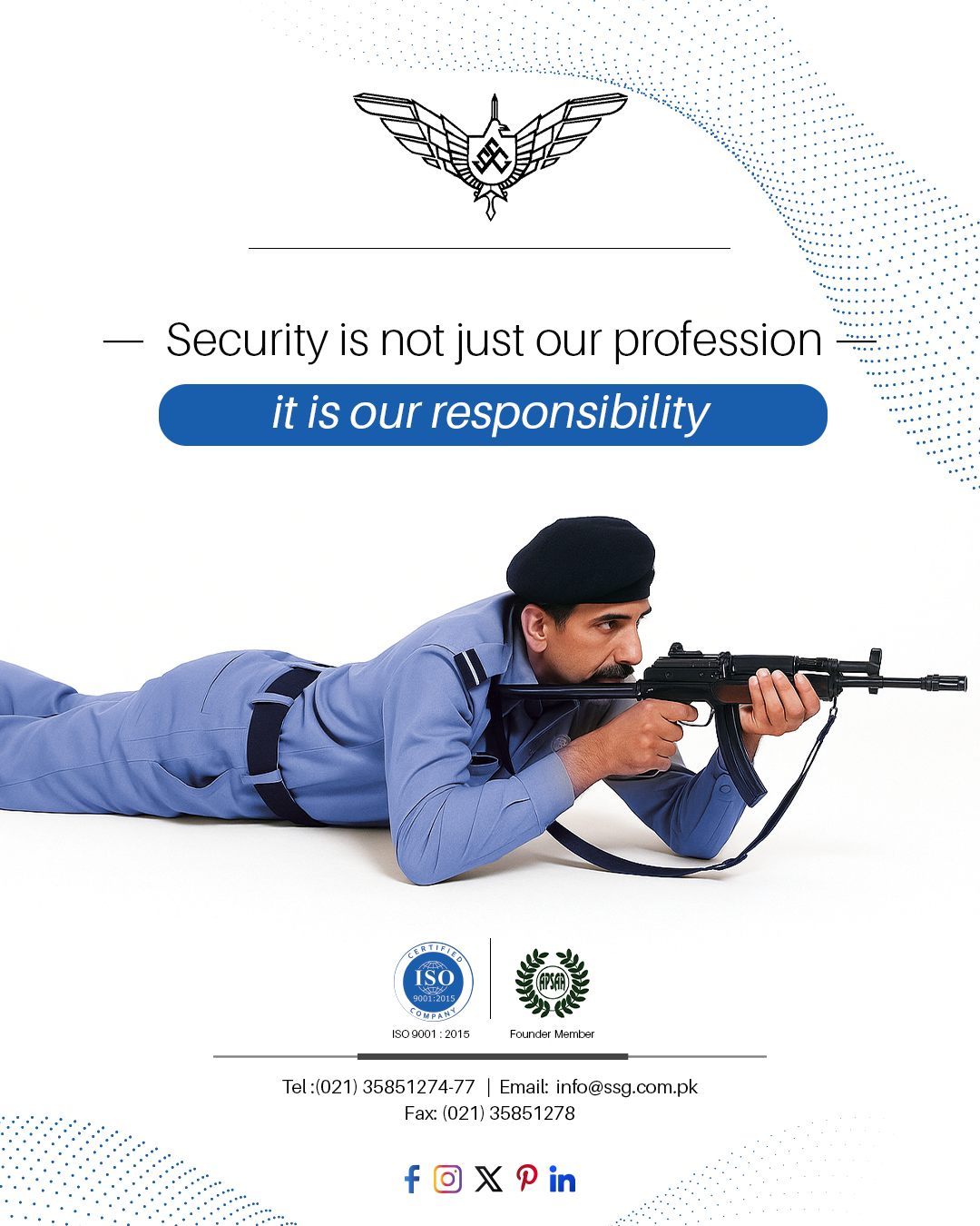Superior Security Guards social media artwork.