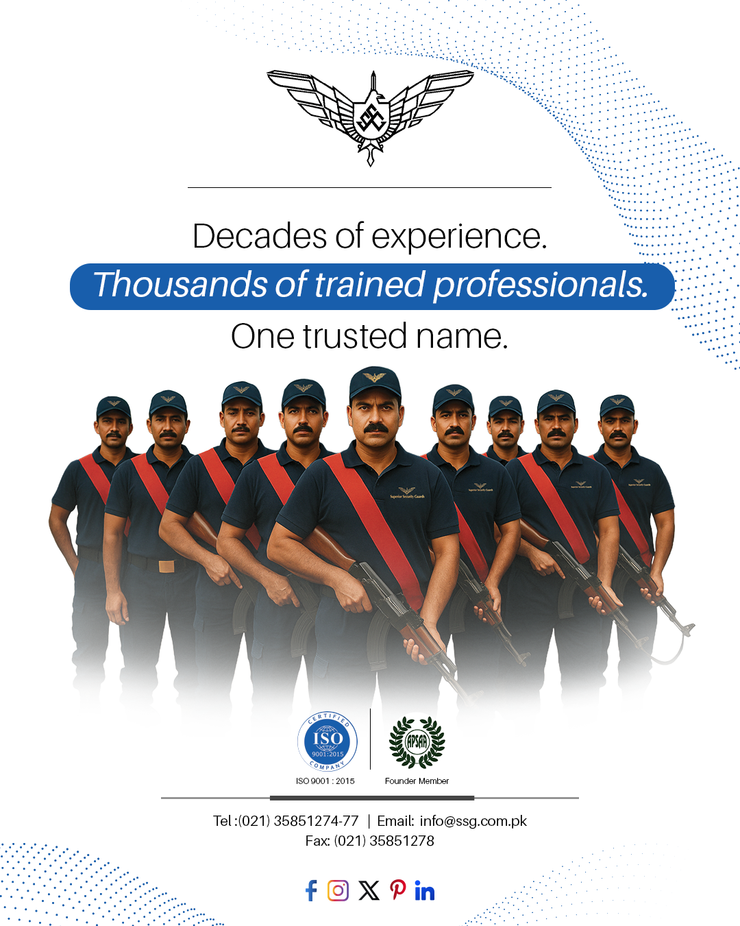 Superior Security Guards social media artwork.