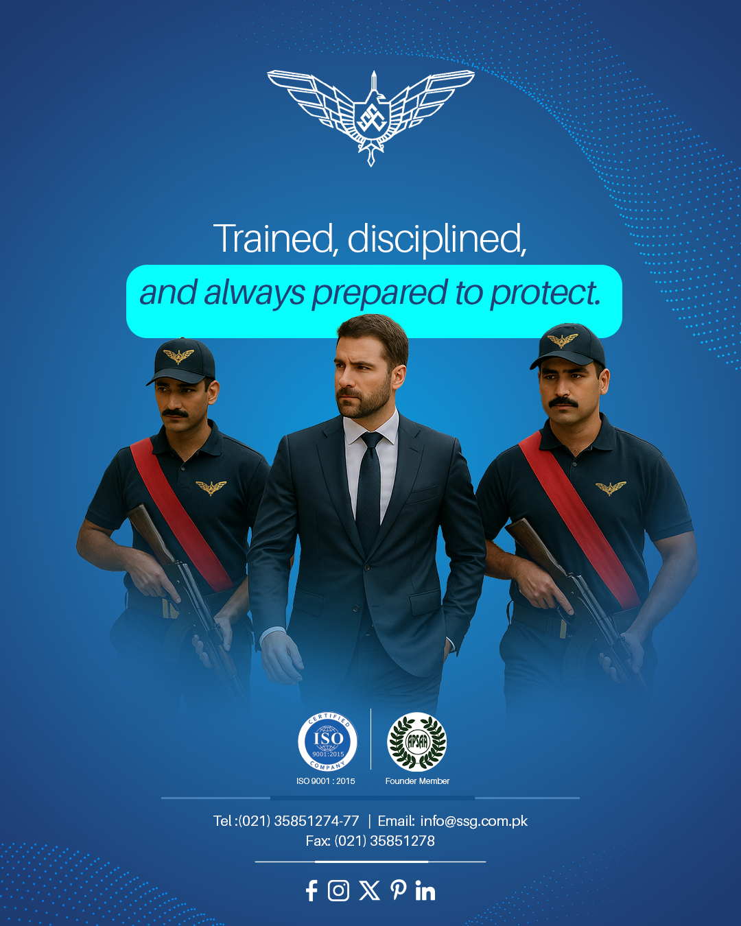 Superior Security Guards social media artwork.